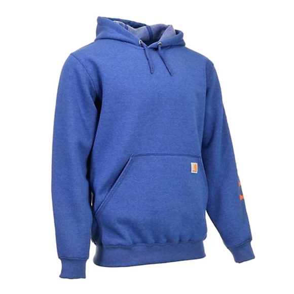 ⛔️SOLD⛔️ CARHART Loose Fit Midweight Logo Sleeve Graphic Hoodie - Picture 1 of 4